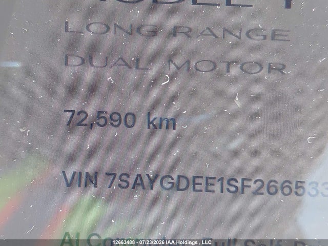Tesla Model Y Long Range 2025 7SAYGDEE1SF266533 Image 15