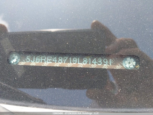2009 Honda Cr-v Ex-l მანქანა იყიდება აუქციონზე, vin: 5J6RE48719L814391, აუქციონის ნომერი: 12663490