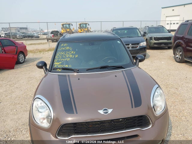 2011 Mini Cooper S Countryman მანქანა იყიდება აუქციონზე, vin: WMWZC5C53BWL54417, აუქციონის ნომერი: 12663514