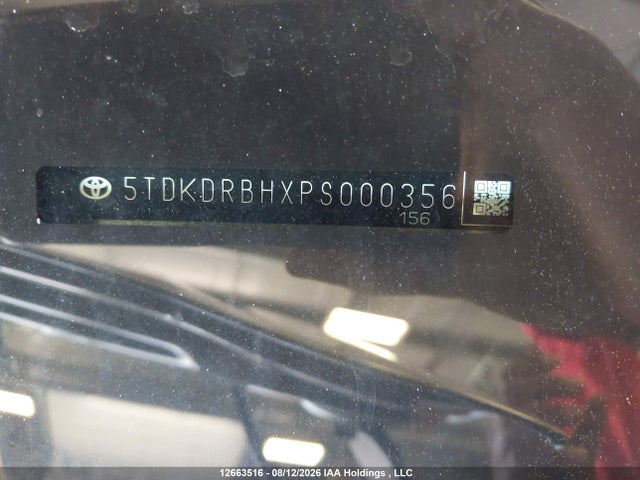 5TDKDRBHXPS000356 Toyota Highlander Xle