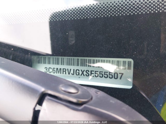 Продаж на аукціоні авто 2025 Ram Promaster 3500 High Roof, vin: 3C6MRVJGXSE555507, номер лоту: 12663564