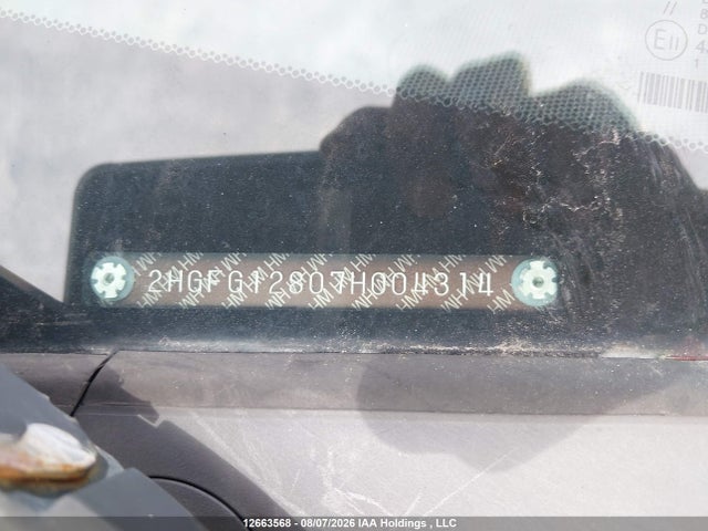 Продаж на аукціоні авто 2007 Honda Civic, vin: 2HGFG12807H004314, номер лоту: 12663568