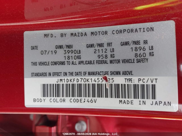 Mazda Cx-3 Gt 2019 JM1DKFD70K1455725 Image 17