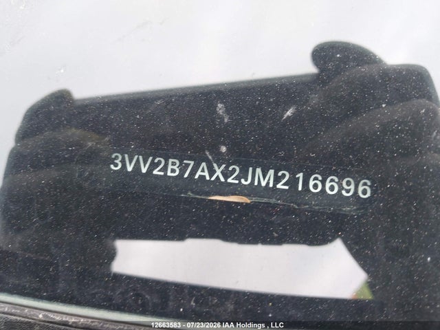 Продаж на аукціоні авто 2018 Volkswagen Tiguan Comfortline, vin: 3VV2B7AX2JM216696, номер лоту: 12663583