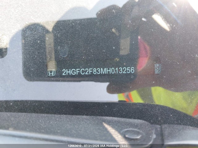 2HGFC2F83MH013256 Honda Civic Sport