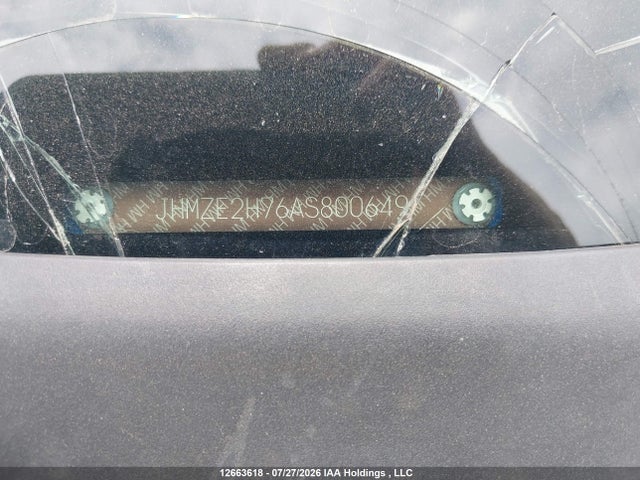 12663618 :رقم المزاد ، JHMZE2H76AS800649 vin ، 2010 Honda Insight Ex مزاد بيع