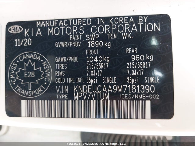 KIA Seltos 2021 KNDEUCAA9M7181390 Image 18
