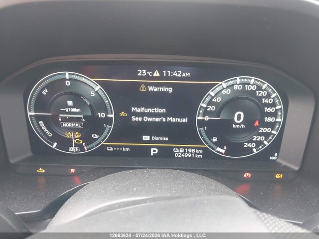 2025 Mitsubishi Outlander Phev Le S-awc/se S-awc/sel S-awc მანქანა იყიდება აუქციონზე, vin: JA4T5VA9XSZ605810, აუქციონის ნომერი: 12663634