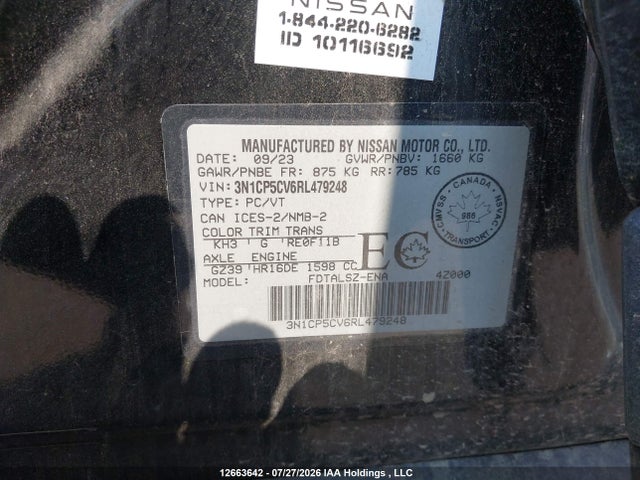 Nissan KICKS SV 2024 3N1CP5CV6RL479248 Image 9