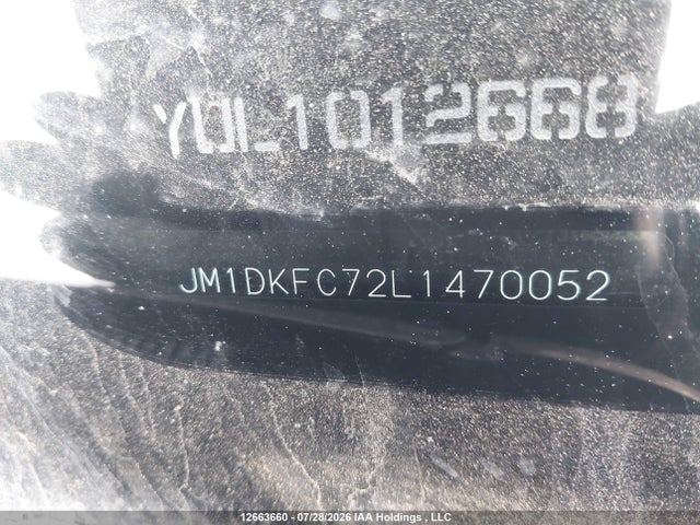 2020 Mazda Cx-3 Touring მანქანა იყიდება აუქციონზე, vin: JM1DKFC72L1470052, აუქციონის ნომერი: 12663660