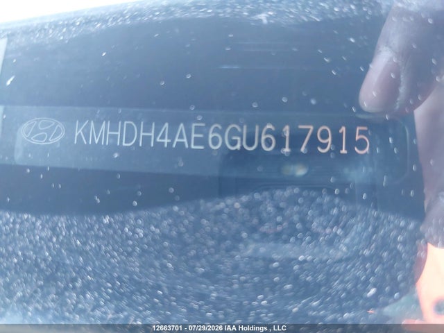 12663701 :رقم المزاد ، KMHDH4AE6GU617915 vin ، 2016 Hyundai Elantra Se/sport/limited مزاد بيع