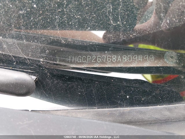 Aukcja sprzedaży 2008 Honda Accord Ex, vin: 1HGCP26768A809499, numer aukcji: 12663740