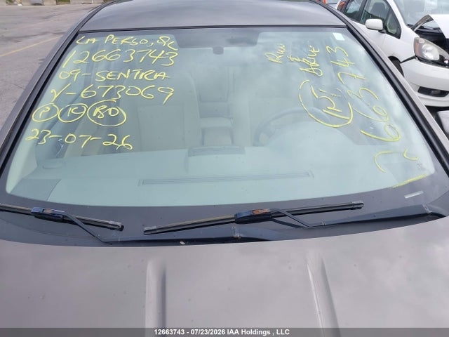 12663743 :رقم المزاد ، 3N1AB61E39L673069 vin ، 2009 Nissan Sentra 2.0/2.0s/2.0sl مزاد بيع