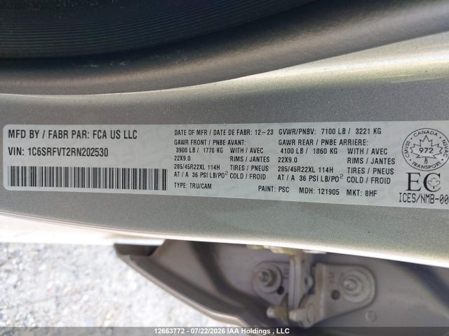 RAM 1500 Sport 2024 1C6SRFVT2RN202530 Image 20