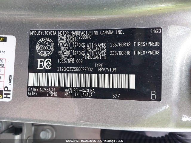 Продажа на аукционе авто 2024 Lexus Nx 350h 350h, vin: 2T2GKCEZ5RC027002, номер лота: 12663813