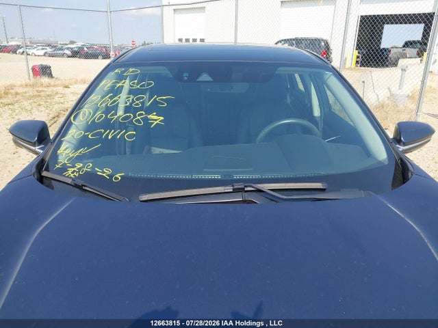 Продажа на аукционе авто 2020 Honda Civic Touring, vin: 2HGFC1F9XLH104087, номер лота: 12663815