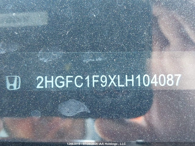 Продажа на аукционе авто 2020 Honda Civic Touring, vin: 2HGFC1F9XLH104087, номер лота: 12663815