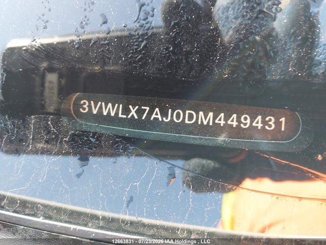 Продажа на аукционе авто 2013 Volkswagen Jetta, vin: 3VWLX7AJ0DM449431, номер лота: 12663831