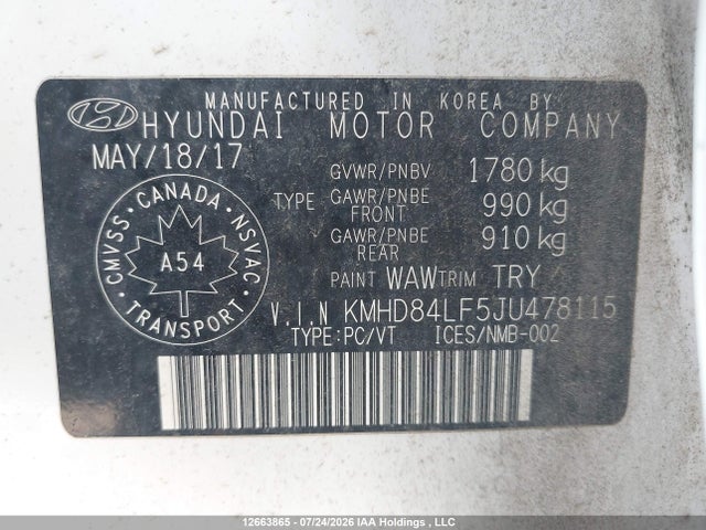 Продаж на аукціоні авто 2018 Hyundai Elantra Sel/value/limited, vin: KMHD84LF5JU478115, номер лоту: 12663865