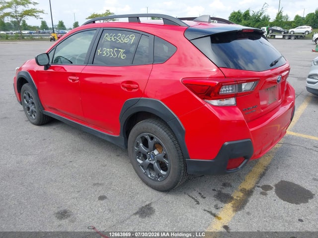 12663869 :رقم المزاد ، JF2GTHSC0MH333576 vin ، 2021 Subaru Crosstrek Sport مزاد بيع