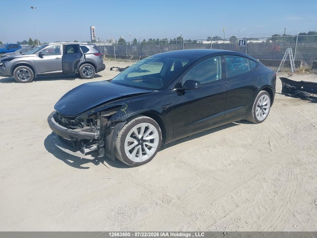 2022 Tesla Model 3 მანქანა იყიდება აუქციონზე, vin: 5YJ3E1EA3NF258205, აუქციონის ნომერი: 12663880