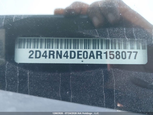 Auction sale of the 2010 Dodge Grand Caravan Se, vin: 2D4RN4DE0AR158077, lot number: 12663926