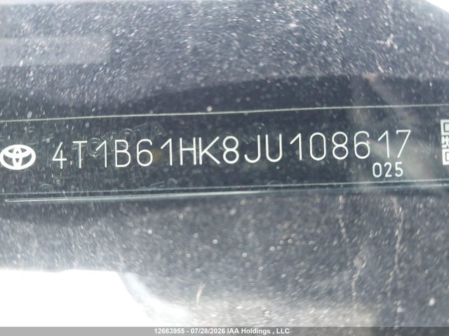 4T1B61HK8JU108617 Toyota CAMRY XSE