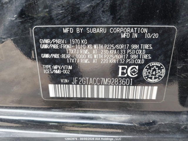 Subaru Crosstrek Premium 2021 JF2GTACC7M9283601 Image 9