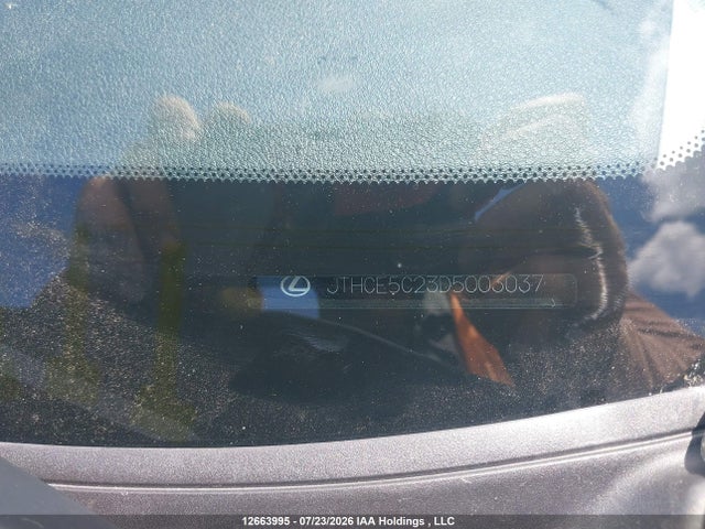 12663995 :رقم المزاد ، JTHCE5C23D5003037 vin ، 2013 Lexus Is 350 مزاد بيع