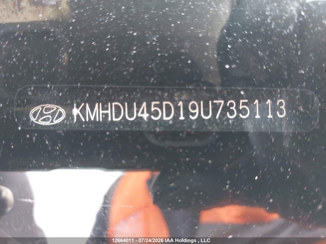 12664011 :رقم المزاد ، KMHDU45D19U735113 vin ، 2009 Hyundai Elantra Gl/l مزاد بيع