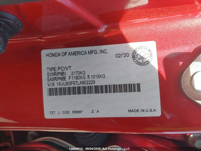 Acura Tlx Technology/a-spec 2020 19UUB3F67LA802229 Image 9