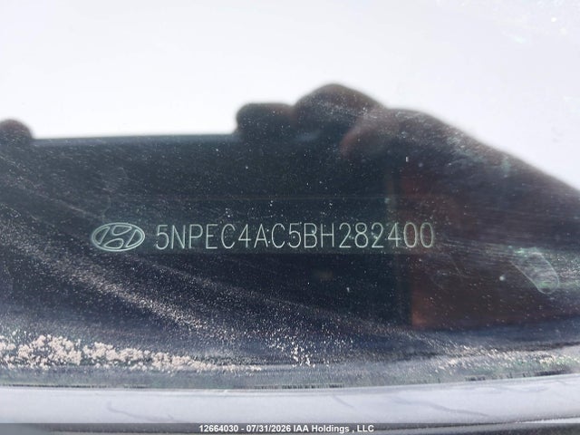 2011 Hyundai Sonata Se/limited მანქანა იყიდება აუქციონზე, vin: 5NPEC4AC5BH282400, აუქციონის ნომერი: 12664030