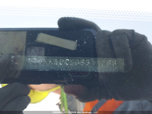 2013 Toyota Sienna მანქანა იყიდება აუქციონზე, vin: 5TDKK3DC5DS311788, აუქციონის ნომერი: 12664060