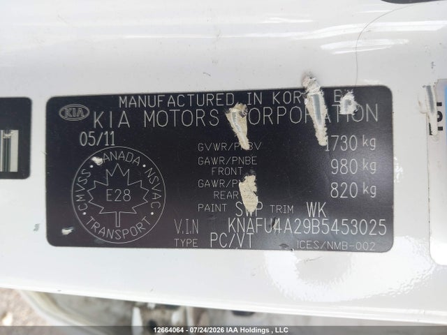 Продаж на аукціоні авто 2011 Kia Forte 2.0l Ex, vin: KNAFU4A29B5453025, номер лоту: 12664064