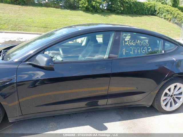 2022 Tesla Model 3 მანქანა იყიდება აუქციონზე, vin: 5YJ3E1EB2NF277692, აუქციონის ნომერი: 12664068