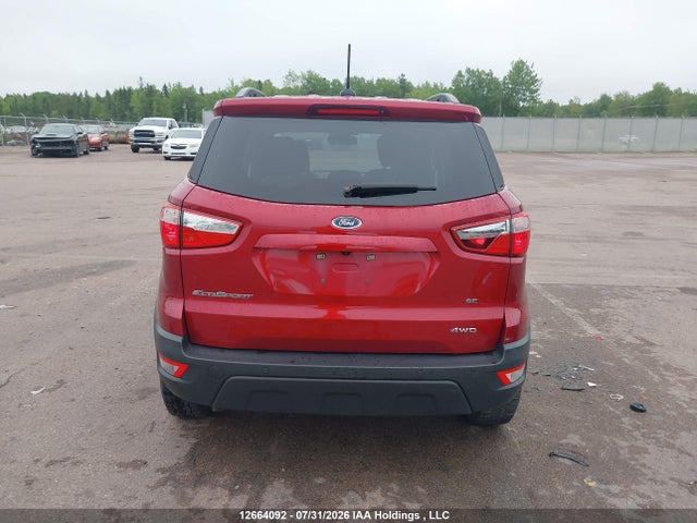 12664092 :رقم المزاد ، MAJ6P1UL1JC227834 vin ، 2018 Ford Ecosport Se مزاد بيع