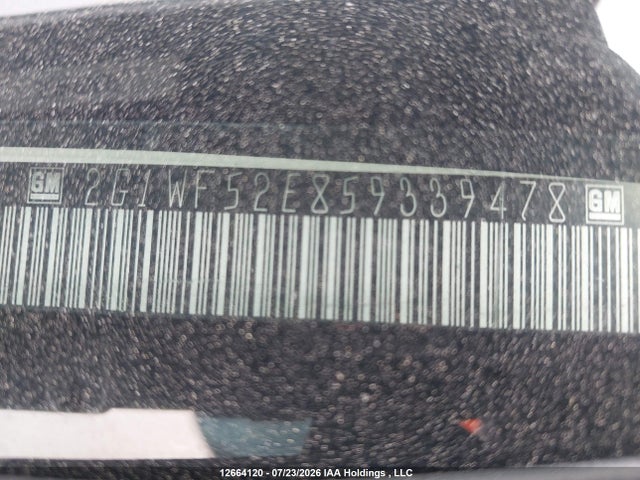 12664120 :رقم المزاد ، 2G1WF52E859339478 vin ، 2005 Chevrolet Impala مزاد بيع