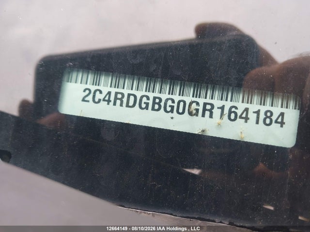 Продажа на аукционе авто 2016 Dodge Grand Caravan, vin: 2C4RDGBG0GR164184, номер лота: 12664149