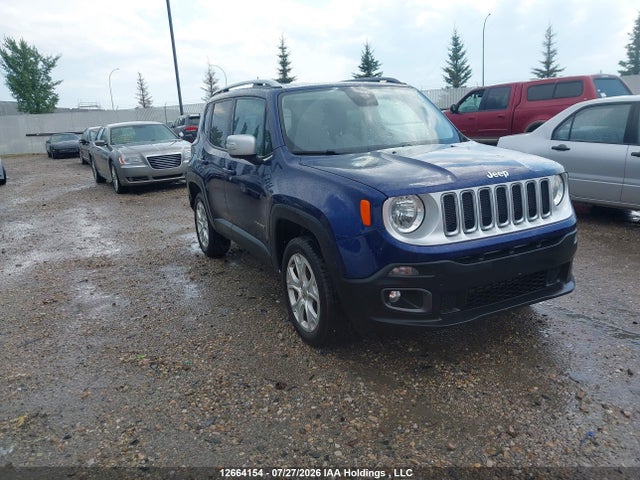 2016 Jeep Renegade Limited მანქანა იყიდება აუქციონზე, vin: ZACCJBDT1GPC88044, აუქციონის ნომერი: 12664154