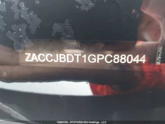 Продаж на аукціоні авто 2016 Jeep Renegade Limited, vin: ZACCJBDT1GPC88044, номер лоту: 12664154