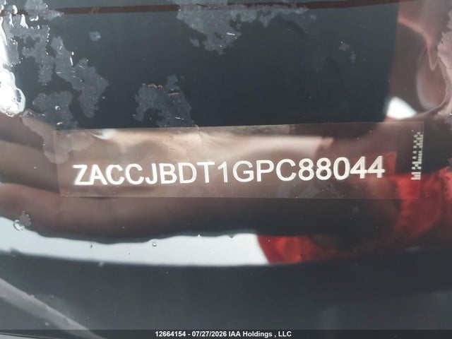 Продаж на аукціоні авто 2016 Jeep Renegade Limited, vin: ZACCJBDT1GPC88044, номер лоту: 12664154