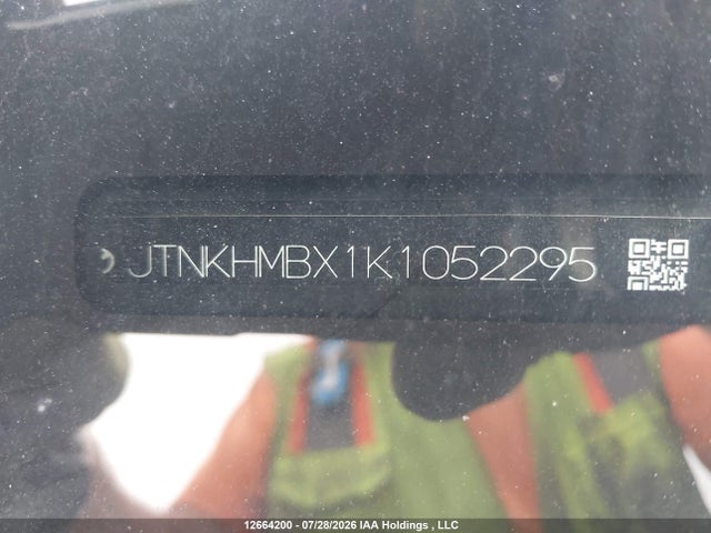 Auction sale of the 2019 Toyota C-hr Xle/le/limited, vin: JTNKHMBX1K1052295, lot number: 12664200
