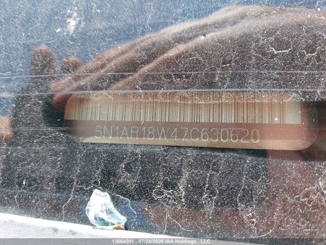 12664201 :رقم المزاد ، 5N1AR18W47C630620 vin ، 2007 Nissan Pathfinder Le/se/xe مزاد بيع