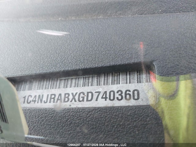 Продажа на аукционе авто 2016 Jeep Patriot Sport/north, vin: 1C4NJRABXGD740360, номер лота: 12664207