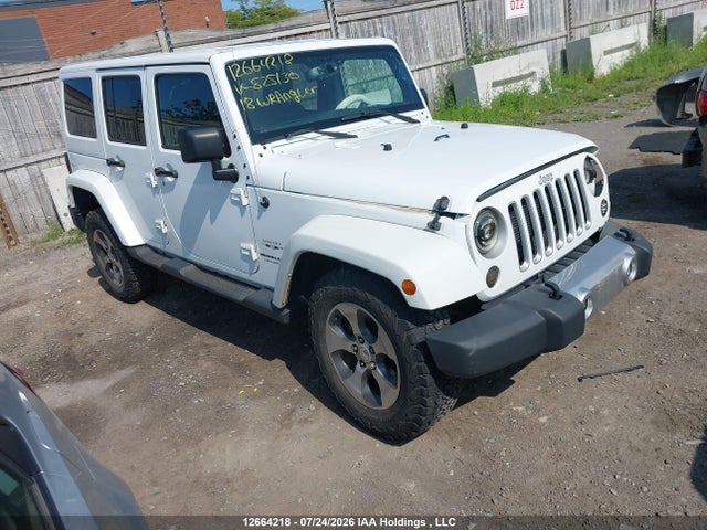 12664218 :رقم المزاد ، 1C4BJWEG7JL825130 vin ، 2018 Jeep Wrangler Unlimited Sahara مزاد بيع
