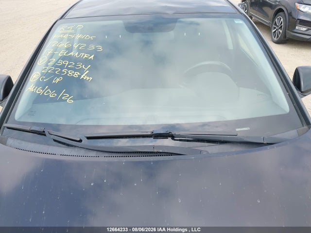12664233 :رقم المزاد ، KMHD84LFXHU239234 vin ، 2017 Hyundai Elantra مزاد بيع