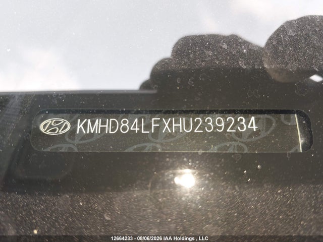 12664233 :رقم المزاد ، KMHD84LFXHU239234 vin ، 2017 Hyundai Elantra مزاد بيع