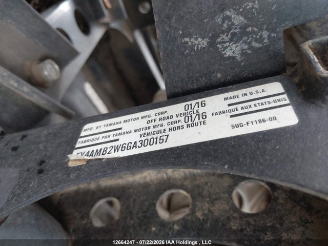 Yamaha Yxm700 Es 2016 5Y4AMB2W6GA300157 Image 9