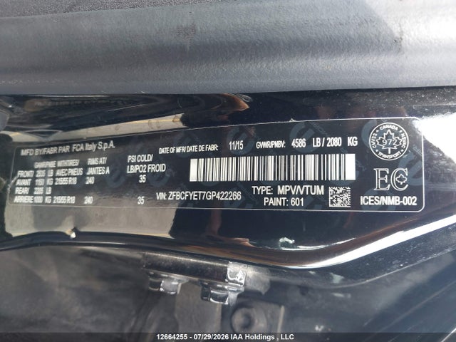 Fiat 500x Trekking Plus 2016 ZFBCFYET7GP422266 Image 9