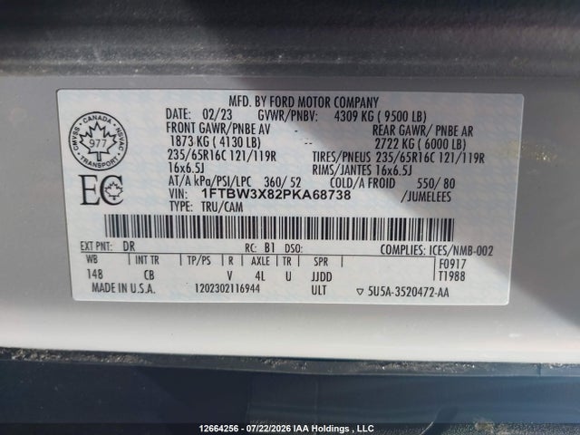 Ford Transit T-350 2023 1FTBW3X82PKA68738 Image 9